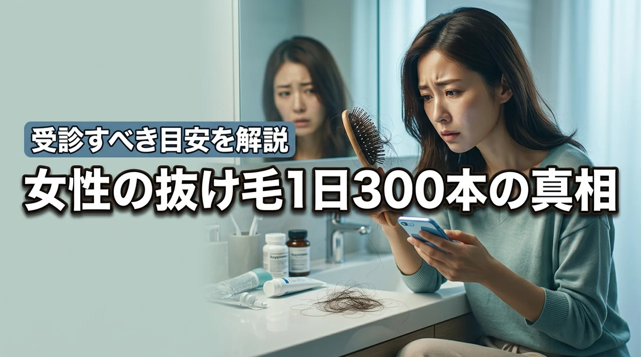 女性の抜け毛が1日300本も？知恵袋では解決しなかった話の真相と受診の目安