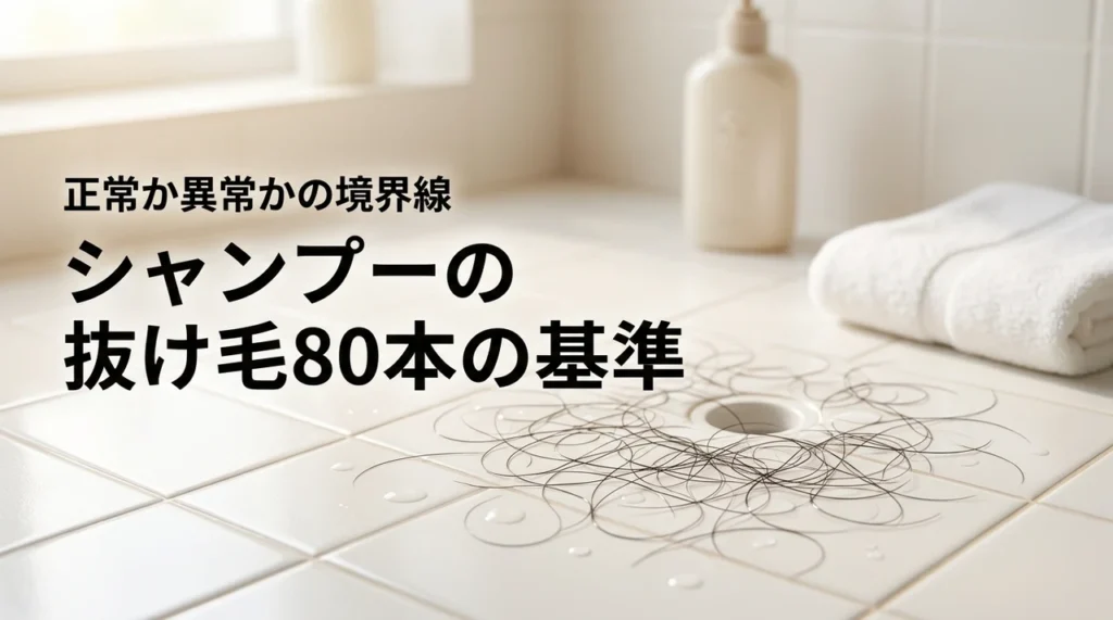【不安解消】毎日シャンプーで抜け毛が80本も！普通の範囲内か異常かの境界線