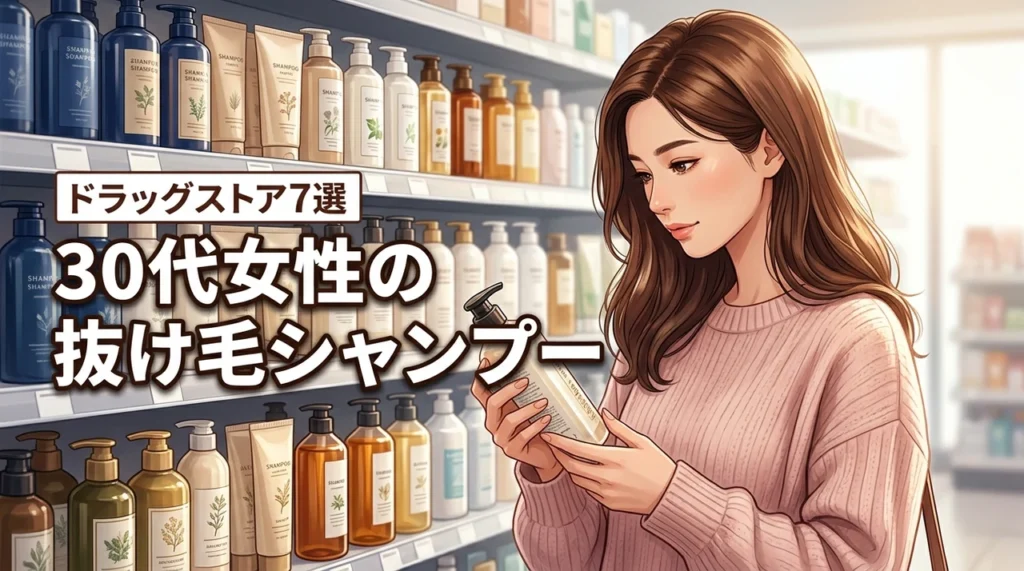 30代女性の抜け毛対策！ドラッグストアのシャンプー7選と失敗しない選び方のコツ