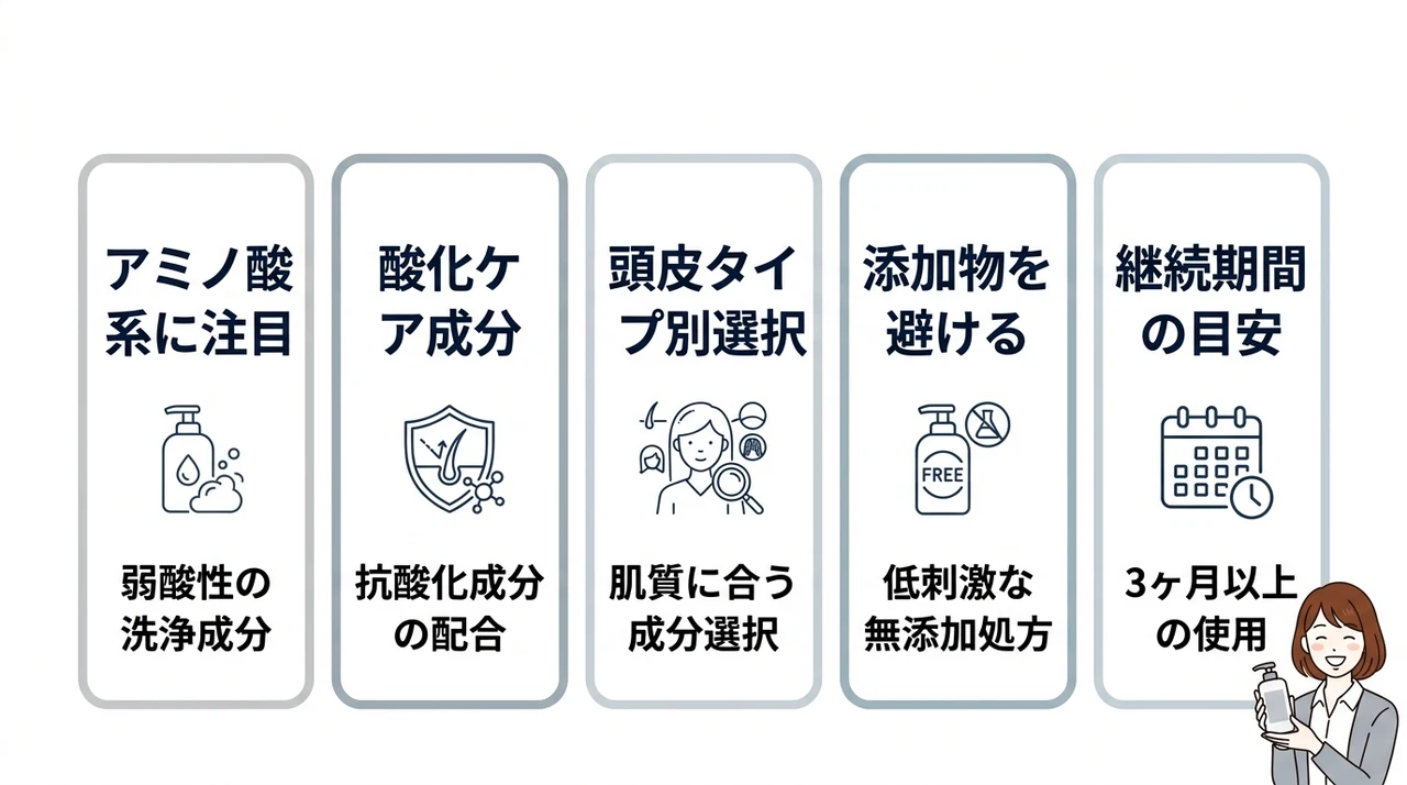 抜け毛や白髪をケアする正しい成分の見分け方