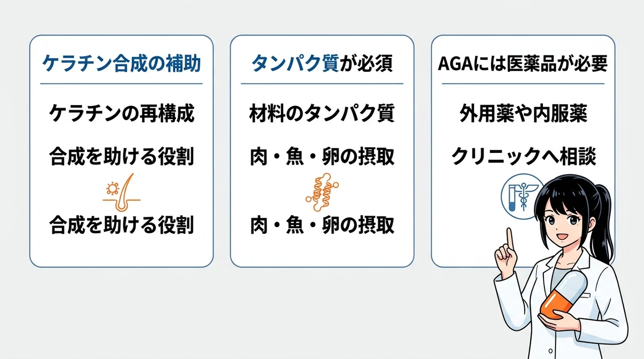 抜け毛対策にdhc亜鉛サプリだけで足りるのか?