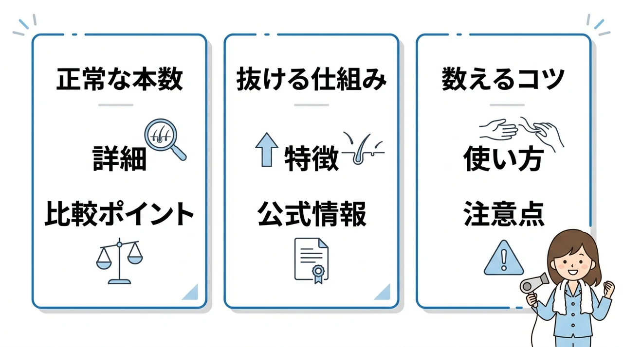 ドライヤーで毎日60本の抜け毛を減らす方法と正常な基準