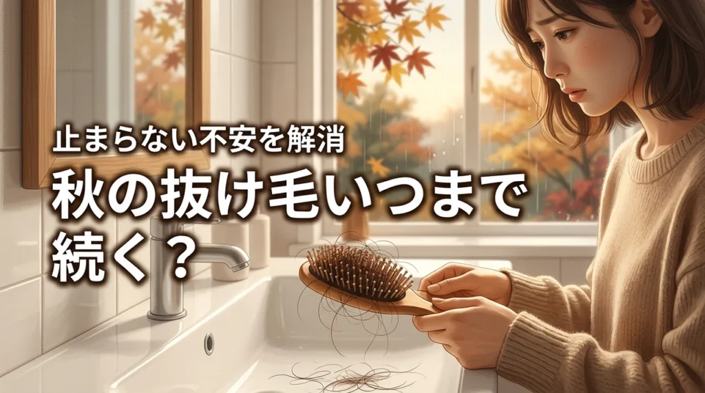 秋の9月や10月の抜け毛はいつまで続く？止まらない不安を解消する5つの対策