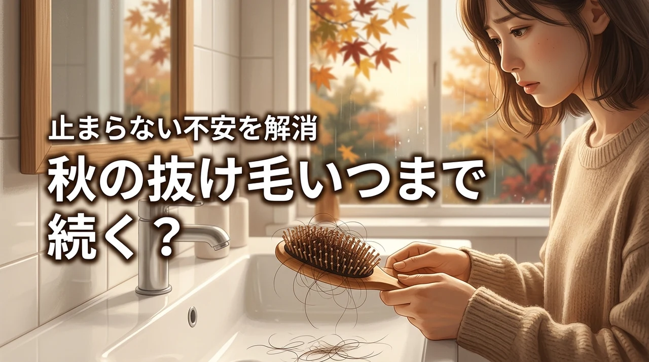 秋の9月や10月の抜け毛はいつまで続く?止まらない不安を解消する5つの対策