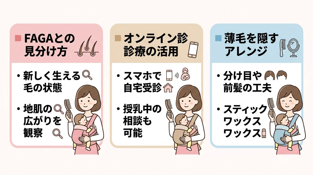 1年経っても治らない？FAGAとの違いと隠し方