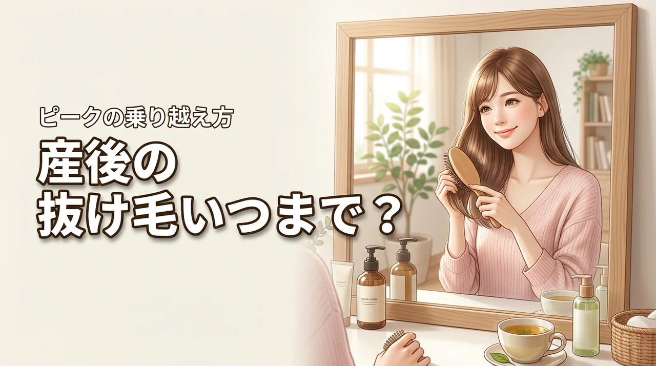 産後の抜け毛はいつからいつまで続く？ピークの不安を解消する乗り越え方のヒント