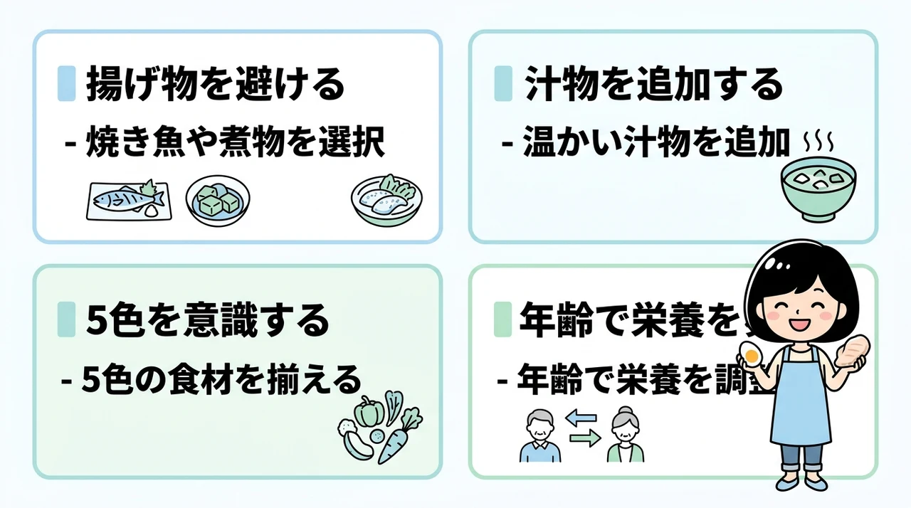 忙しくても継続できる食事の選び方とコツ