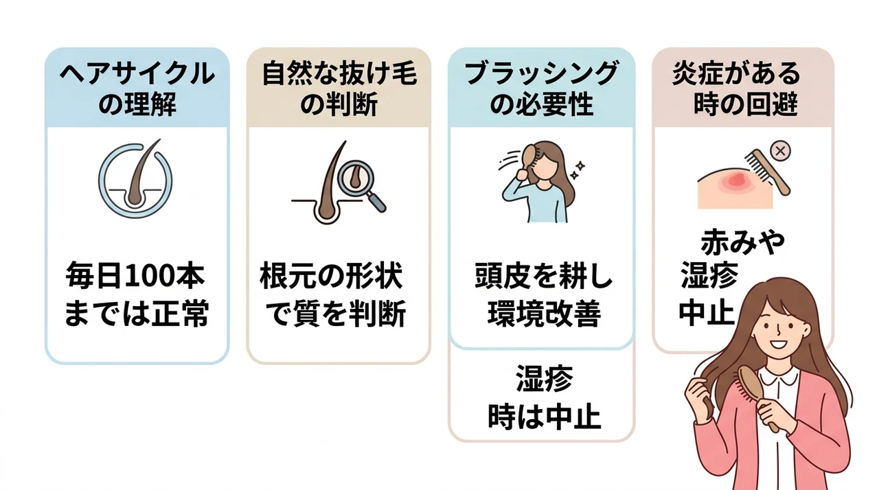抜け毛にブラッシングはどっちが良い?やるべきか控えるべきか