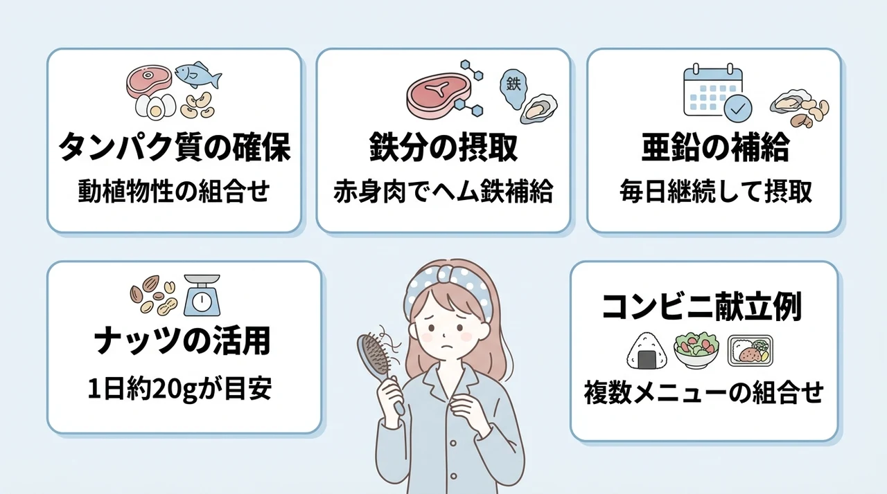 髪を維持するダイエット食事術とコンビニ活用法