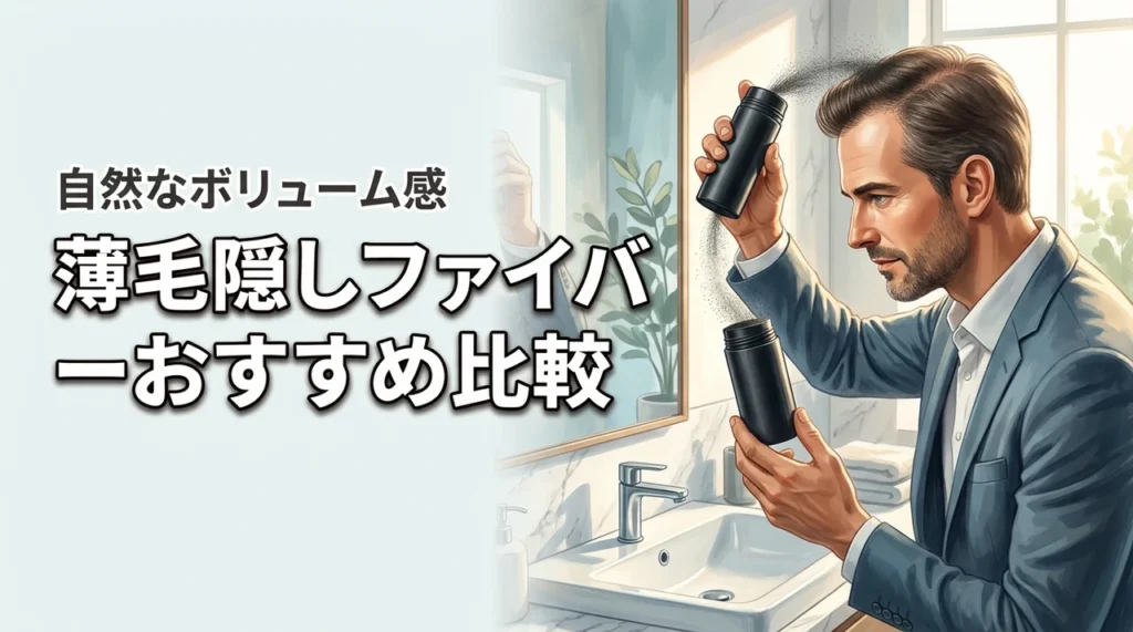薄毛隠しファイバーおすすめ自然にボリュームアップ（記事のアイキャッチ画像）