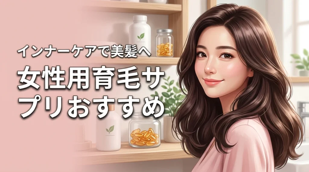 女性向け育毛サプリおすすめインナーケアで髪印象アップ（記事のアイキャッチ画像）