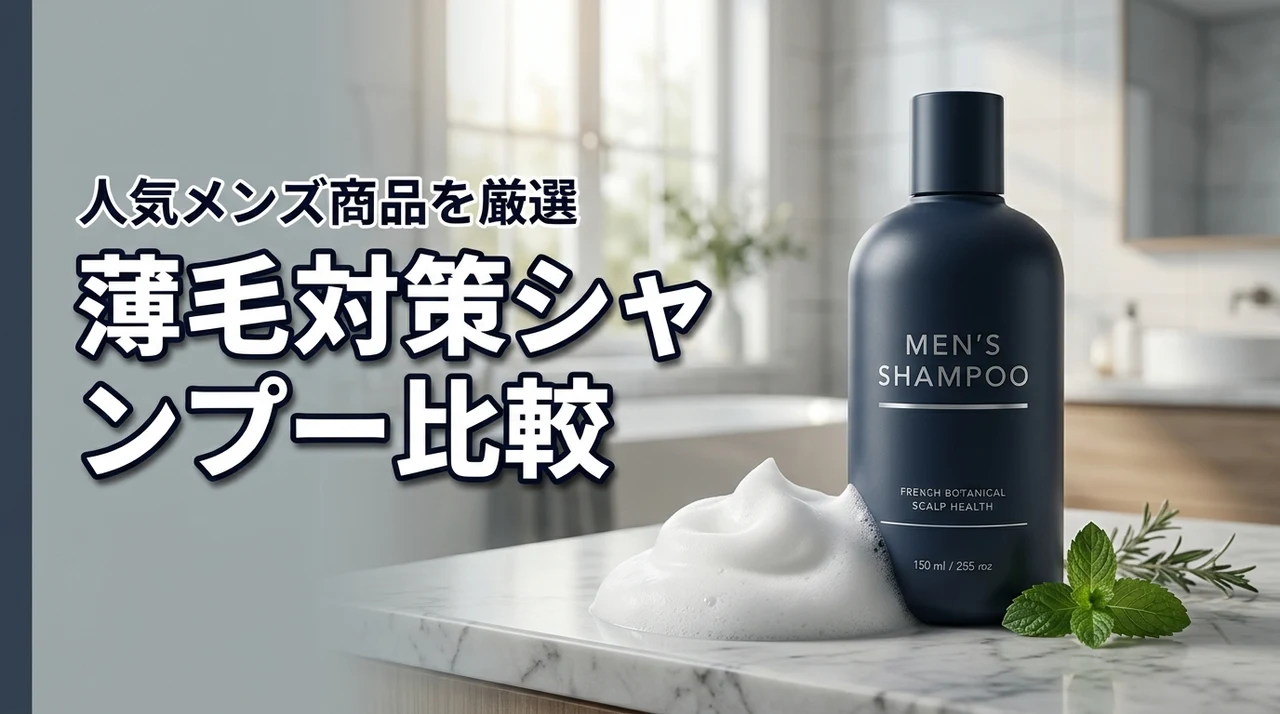 薄毛が気になる男性におすすめのシャンプー人気商品（記事のアイキャッチ画像）