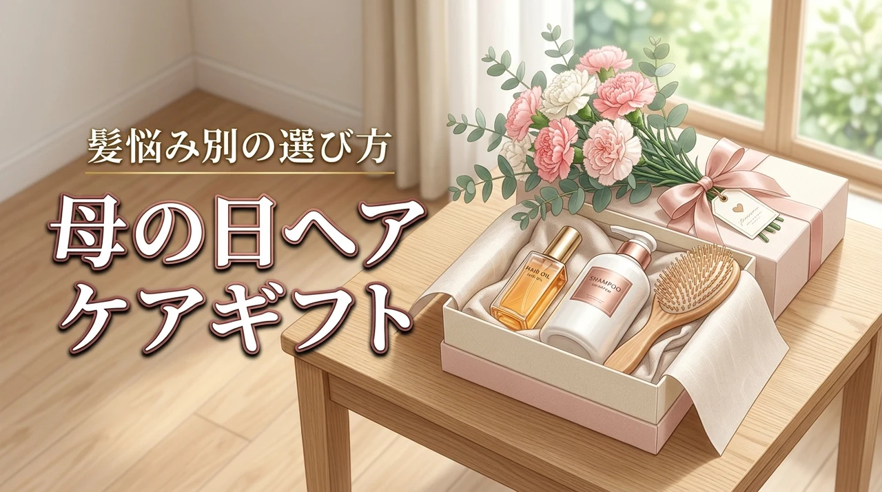 母の日に贈りたいヘアケアプレゼント髪悩みに寄り添う選び方（記事のアイキャッチ画像）