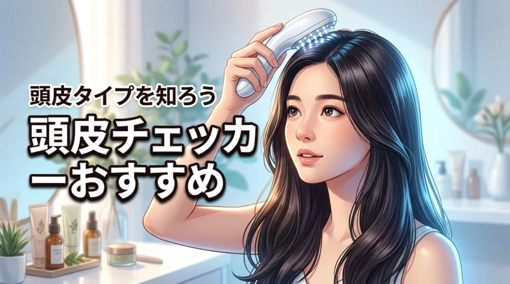 頭皮チェッカーおすすめ自分の頭皮タイプを知ろう（記事のアイキャッチ画像）